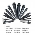 18pcs Fashion Ear Taper Stretchers Expanders Kit Tapers Earrings Stretching