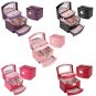 Portable 3 Layers Jewelry Necklace Ring Storage Box Case Lady Gift Home Supplies