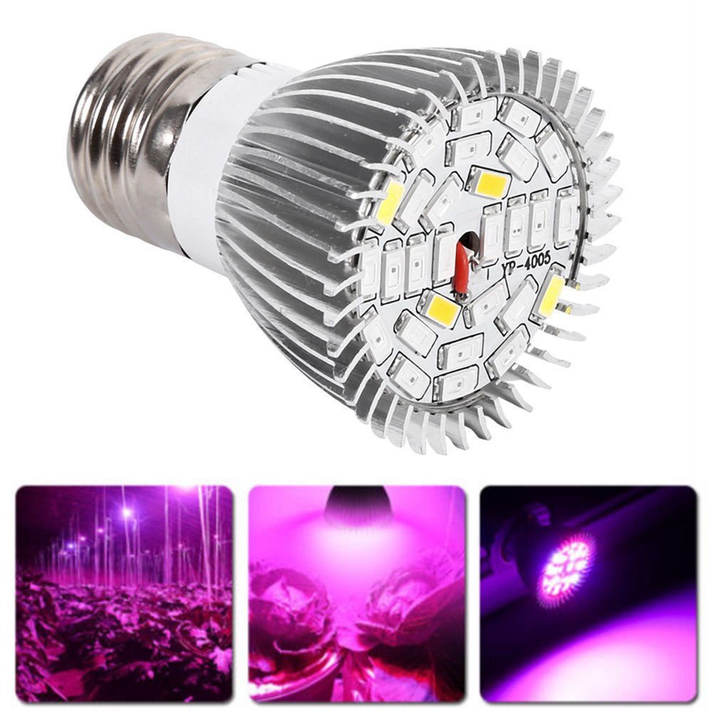 1/5/10X E27 28W Full Spectrum LED Light Growing Lamp Bulb For Flower Seed Plant