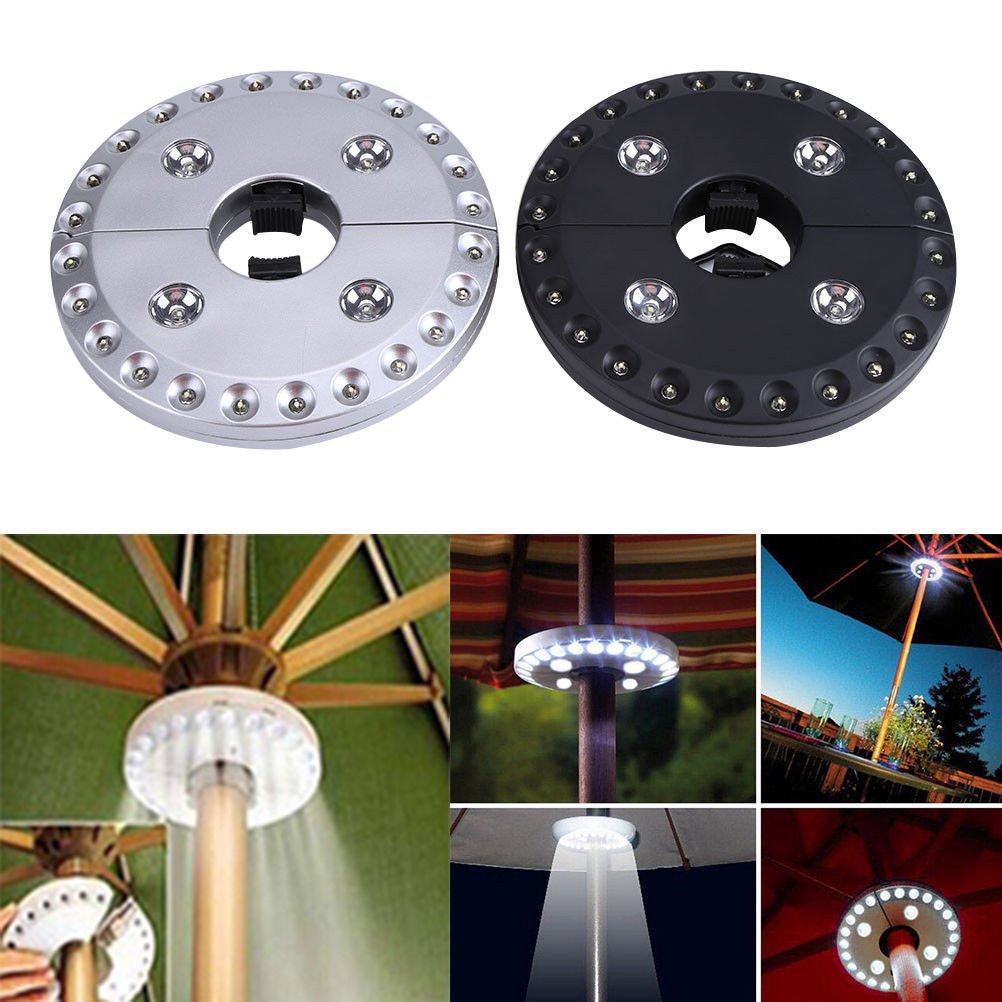 Patio LED Umbrella Pole Light Outdoor Wireless Camping Tent Bulbs Night Lights