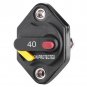 1x 40 Amp Manual Reset Circuit Breaker Switch Car Boat Fuse Holder Waterproof