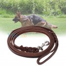 New Durable Soft Braided Leather Dog Pets Leash Lead for Training Walking Dog