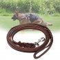 New Durable Soft Braided Leather Dog Pets Leash Lead for Training Walking Dog
