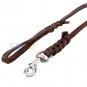 New Durable Soft Braided Leather Dog Pets Leash Lead for Training Walking Dog