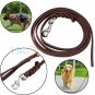 New Durable Soft Braided Leather Dog Pets Leash Lead for Training Walking Dog