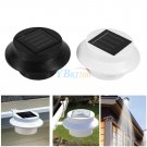 Solar Powered 3LED Fence Gutter Light Outdoor Garden Yard Pathway Waterproof Hot