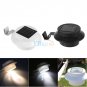 Solar Powered 3LED Fence Gutter Light Outdoor Garden Yard Pathway Waterproof Hot