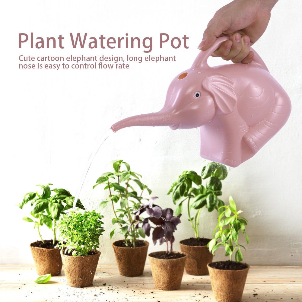 30cm Cartoon Elephant Shape Watering Can Pot Water Kettle Garden Plant Flower