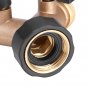 Brass Water Tap Adapter 2 Way Y Shape 3/4 Hose Connector for Garden Irrigation