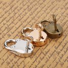 3Pcs Vintage Style Mini Padlocks Key Lock W/Key for Notebook Diary Jewelry coi