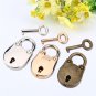 3Pcs Vintage Style Mini Padlocks Key Lock W/Key for Notebook Diary Jewelry coi