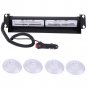 12LED COB Car Strobe Emergency Warning Light Deck Dash Grill Lamp Blue Light 12V
