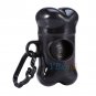 Portable Pet Dog Bone Shape Case Holder + Waste Clean Poop Pick Up Garbage Bags
