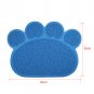 PVC Dog Cat Puppy Paw Shape Placemat Pet Dish Bowl Feeding Food Mat Wipe Clean