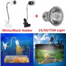 25/50/75W Pet Animal Reptile Heating Heater Night Light Lamp With Stand Holder