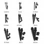 36Pcs Ear Stretching Kit Ear Expanding Gauge Tapers Ear Plugs Acrylic 14G-00G