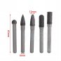 5pc 12mm Double Head Tungsten Rotary Point Burr Die Grinder 6mm Shank Cutter coi