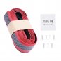 2.5m Carbon Fiber Front Bumper Lip Splitter Chin Spoiler Trim Protective Strip