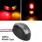 10Pcs Red Yellow LED Side Marker Light Lamp Middle Type Car Truck Trailer 12/24V