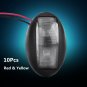 10Pcs Red Yellow LED Side Marker Light Lamp Middle Type Car Truck Trailer 12/24V