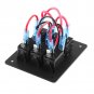 3 Gang 12V 24V Rocker Switch Panel Circuit Breakers Auto Car RV Boat Waterproof