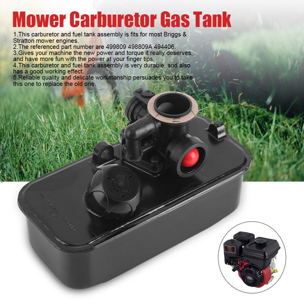 Replacement for Briggs & Stratton Fuel Tank and Carburetor 494406 498809 498809A