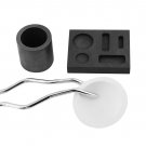 4PC Torch Melting Tool Kit Silver Set Quartz Crucible Tong 2 Graphite Ingot Mold