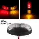10x Red Yellow 4 LED Side Marker Light Lamp Small Type Car Truck Trailer 12V/24V