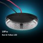 10x Red Yellow 4 LED Side Marker Light Lamp Small Type Car Truck Trailer 12V/24V