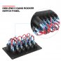 5 Gang 12V 24V Rocker Switch Panel With Cigarette Lighter Socket Car Marine Boat