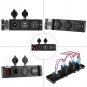 Voltmeter Cigarette Lighter Dual USB Socket Charger Switch Panel Multifunction