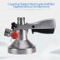 G Type Keg Stainless Coupler Draft Beer Dispenser Home Wine Brew + Air Valve