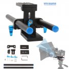 15mm Rail Rod Support System Baseplate Mount For DSLR Follow Focus Rig 5D2 5D3