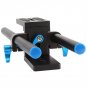 15mm Rail Rod Support System Baseplate Mount For DSLR Follow Focus Rig 5D2 5D3
