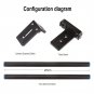 15mm Rail Rod Support System Baseplate Mount For DSLR Follow Focus Rig 5D2 5D3