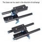 15mm Rail Rod Support System Baseplate Mount For DSLR Follow Focus Rig 5D2 5D3