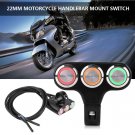 7/8" Motorcycle ATV Bike Handlebar Headlight Fog Light On/Off 3 Button Switch EL