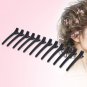 12pcs Non Slip Hair Long Section Clip Cutting Setting Hairdressing Tool