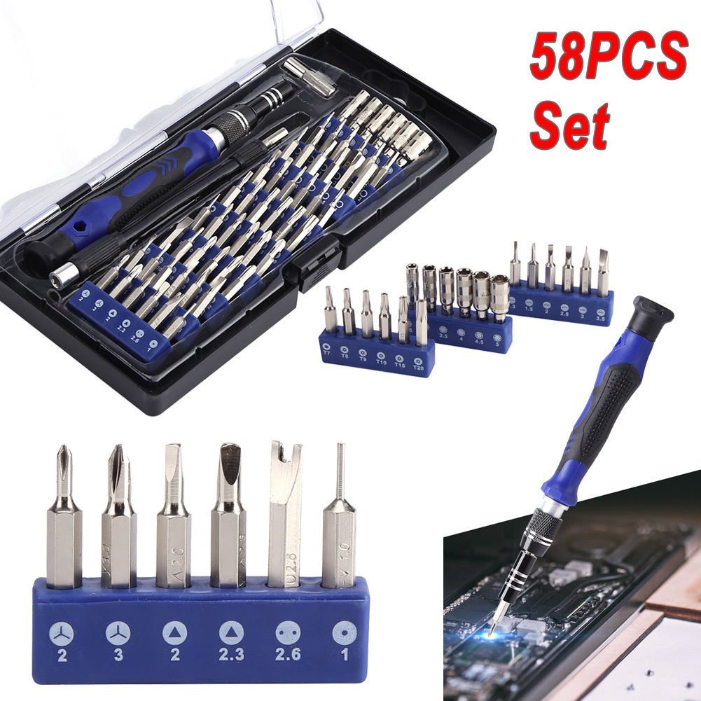 Electric Screwdriver Set 58 in1 Precision Magnetic Driver Kit Repair Tool Green