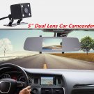 Anytek T25 1080P HD 5" Dual Lens Car DVR Rearview Mirror Camera Video Recorder