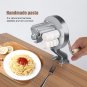 25cm Manual Pasta Maker Roller Machine Dough Making Fresh Noodle Maker Silver