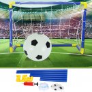 Lightweight Mini Football Soccer Goal Post Net w/Pump Indoor Outdoor Kids Sport