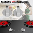 1/5Pair 6mm Home Kitchen Gas Stove Knob Cooker Oven Cooktop Metal Switch Control