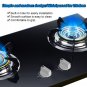 1/5Pair 6mm Home Kitchen Gas Stove Knob Cooker Oven Cooktop Metal Switch Control
