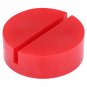 Car Universal Slotted Frame Rail Floor Jack Pads Jacking Rubber Pad Adapter Red