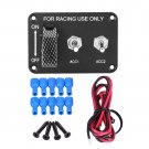 Racing Car Circuit Panel Switch Toggle On/Off Switche 12V Universal Carbon Fiber