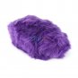 3Pcs Long Plush Fuzzy Purple Car Steering Wheel Cover Wool Warm Handbrake Winter