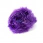 3Pcs Long Plush Fuzzy Purple Car Steering Wheel Cover Wool Warm Handbrake Winter