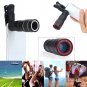 4pcs 12X Zoom Telephoto Camera Phone Clip-on Telescope Phone Lens for Smartphone