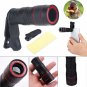 4pcs 12X Zoom Telephoto Camera Phone Clip-on Telescope Phone Lens for Smartphone